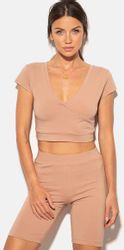 Evoni Crop-Top Damen Crop Top Kurzarmshirt günstig online kaufen