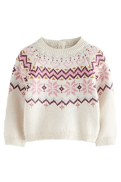 Next Norwegerpullover Weihnachtspullover mit Fairisle-Muster (1-tlg) günstig online kaufen