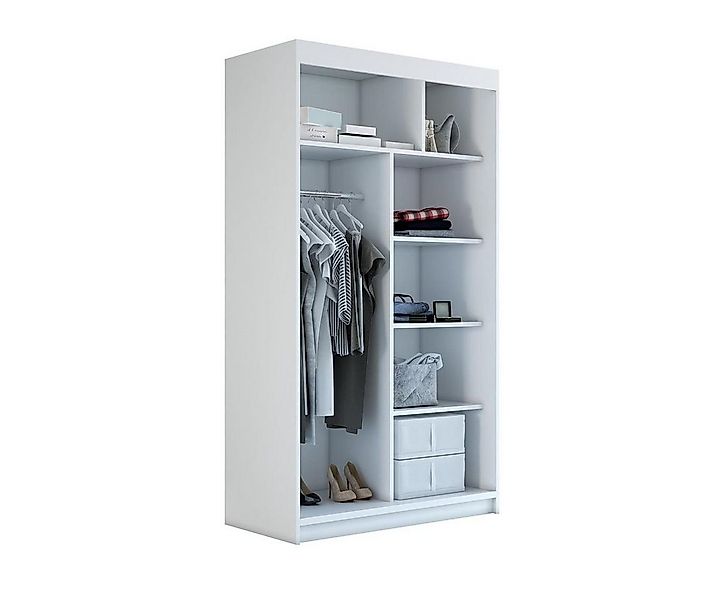 A&J MöbelLand GmbH Schiebetürenschrank MITT 2-türig Schrank mit Spiegel (nu günstig online kaufen