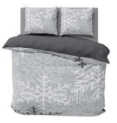 One Home Bettwäsche Winter Snowflakes, Biber, günstig online kaufen