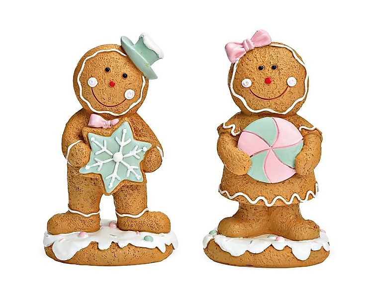 matches21 HOME & HOBBY Dekofigur Lebkuchenmännchen 2er Set Weihnachten Deko günstig online kaufen