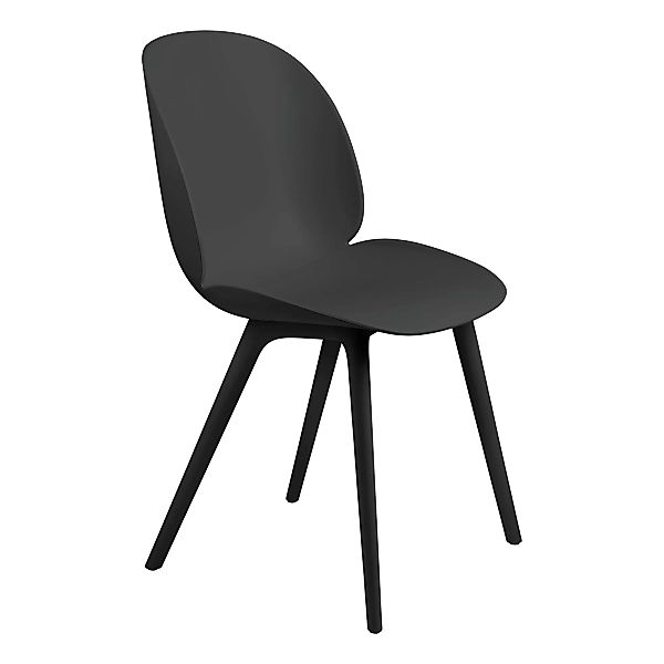 Gubi - Beetle Dining Chair Gestell Kunststoff - schwarz/BIFMA-zertifziert/B günstig online kaufen