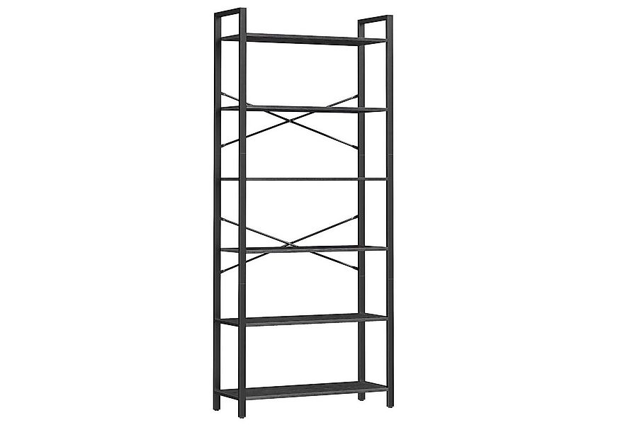 VASAGLE Bücherregal, Standregal, 120/153/186 cm, mit 4/5/6 Ebenen günstig online kaufen