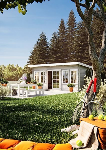 Palmako Gartenhaus "Lisa", (Set), 19,4 m², mit Fußboden im Gartenhaus günstig online kaufen