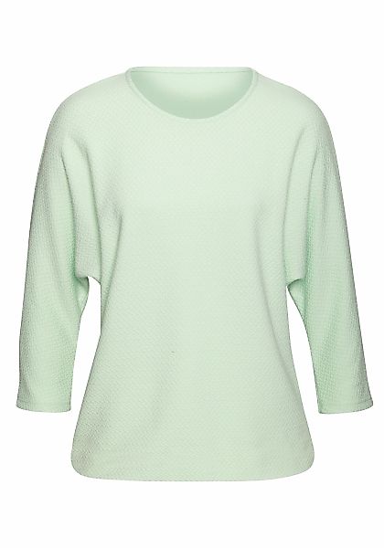 Vivance Langarmshirt "aus bügelfreier Strukturqualität" mit Viskose günstig online kaufen