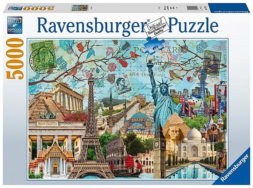 Ravensburger Puzzle 5000 Teile Ravensburger Puzzle Big City Collage 17118, günstig online kaufen