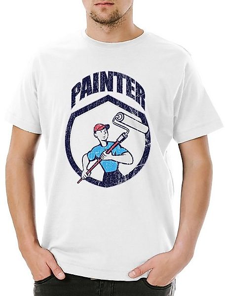 Urban Backwoods Print-Shirt Urban Backwoods Painter II Herren T-Shirt Weiß günstig online kaufen