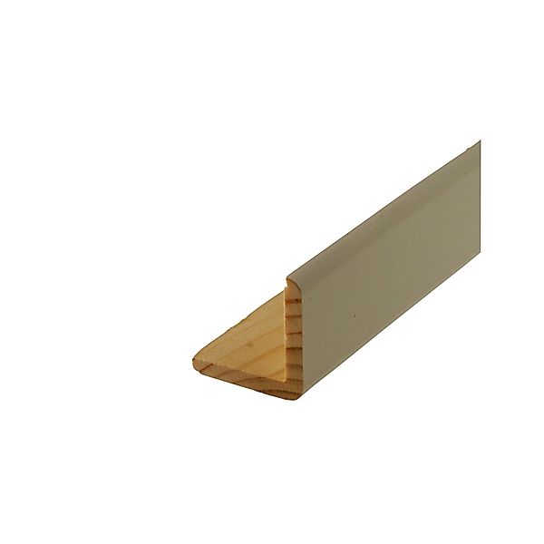 Winkelleiste Kiefer Weiß,ackiert 27 mm x 27 mm Länge 2400 mm günstig online kaufen