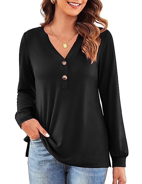Beluring Langarmshirt Damen Oberteil Elegantes Langarmhemd günstig online kaufen