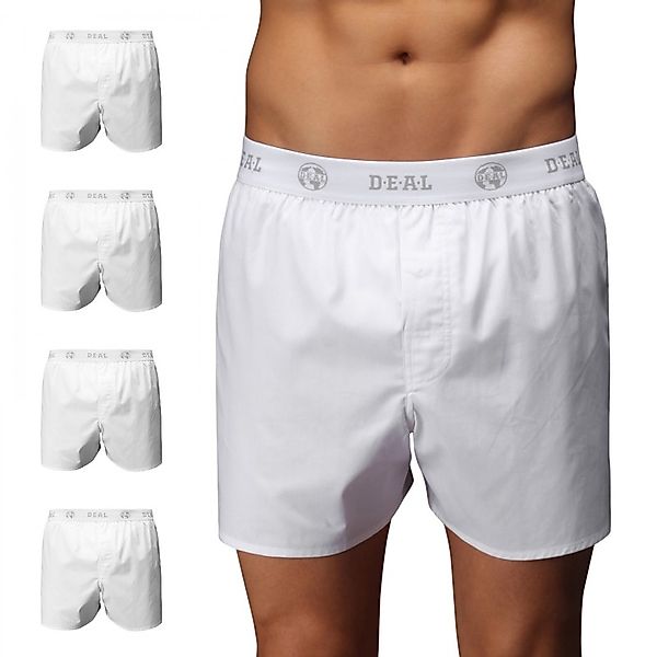 D.E.A.L International 5-er Set Boxershorts Logobund Weiss günstig online kaufen