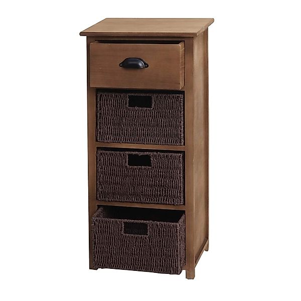 MCW Kommode K84 mit Körben Dunkelbraun Körbe Dunkelbraun günstig online kaufen