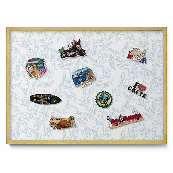 Tulup Magnettafel Magnetboard Gerahmt für Urlaubsmagnete Regelmäßiges Blatt günstig online kaufen