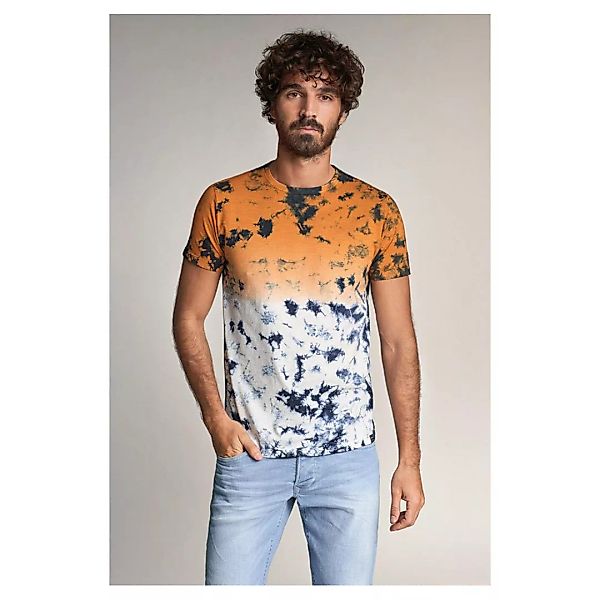 Salsa Jeans Tie Dye Effect Gradient Kurzärmeliges T-shirt S Orange günstig online kaufen