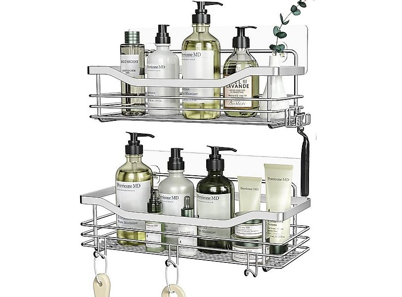 SURFOU Duschregal Duschablage Set ohne Bohren, Edelstahl Regal für Bad und günstig online kaufen