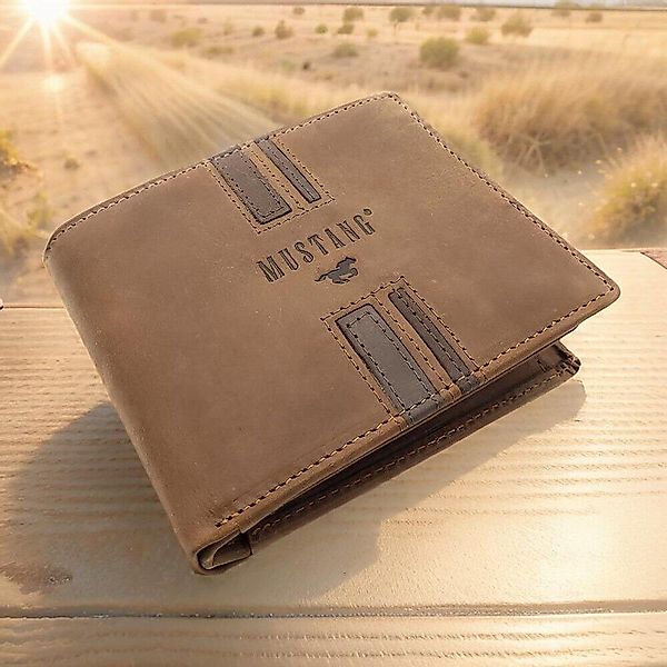 MUSTANG Geldbörse echt Leder Herren Portemonnaie günstig online kaufen