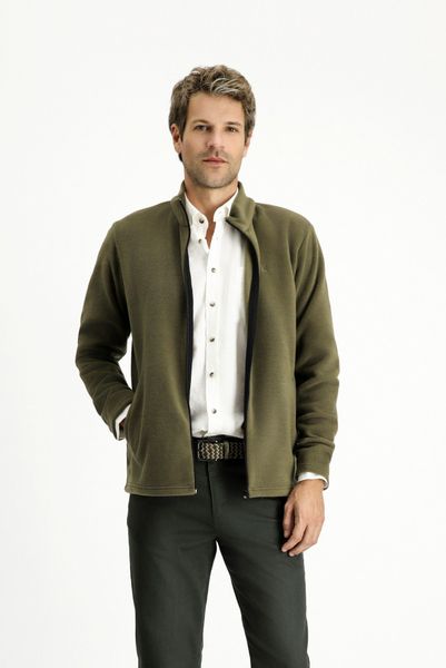 KIGILI Fleecepullover Fleece-Sweatshirt mit halblangem Reißverschluss günstig online kaufen