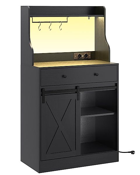 MSMASK Sideboard Küchenschrank Mehrzweckschrank mit LED günstig online kaufen