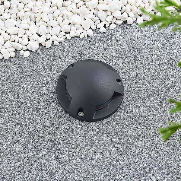 Lindby Huban LED-Bodenstrahler, dreiflammig günstig online kaufen