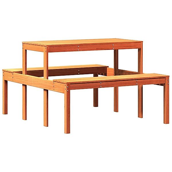 vidaXL Gartentisch Picknicktisch Wachsbraun 110x134x75 cm günstig online kaufen