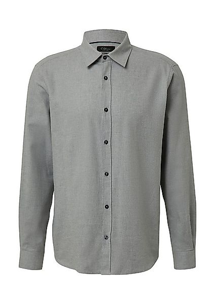 s.Oliver Langarmhemd Hemd Regular Fit: Hemd aus feinem Baumwollflanell günstig online kaufen