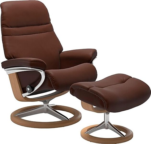 Stressless® Relaxsessel »Sunrise« Relaxsessel mit Hocker, mit Signature Bas günstig online kaufen
