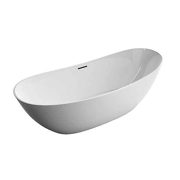 Bernstein Freistehende Badewanne DALIA Acryl Weiß Glänzend 170x72x60 günstig online kaufen