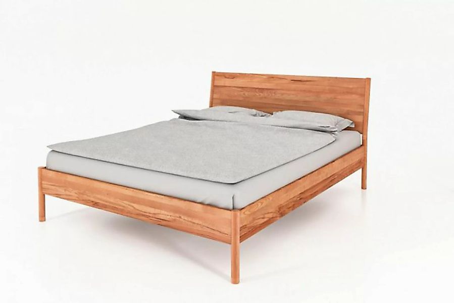 Natur24 Einzelbett Bett Zola 1 Kernbuche massiv 120x200 mit Holzkopfteil un günstig online kaufen