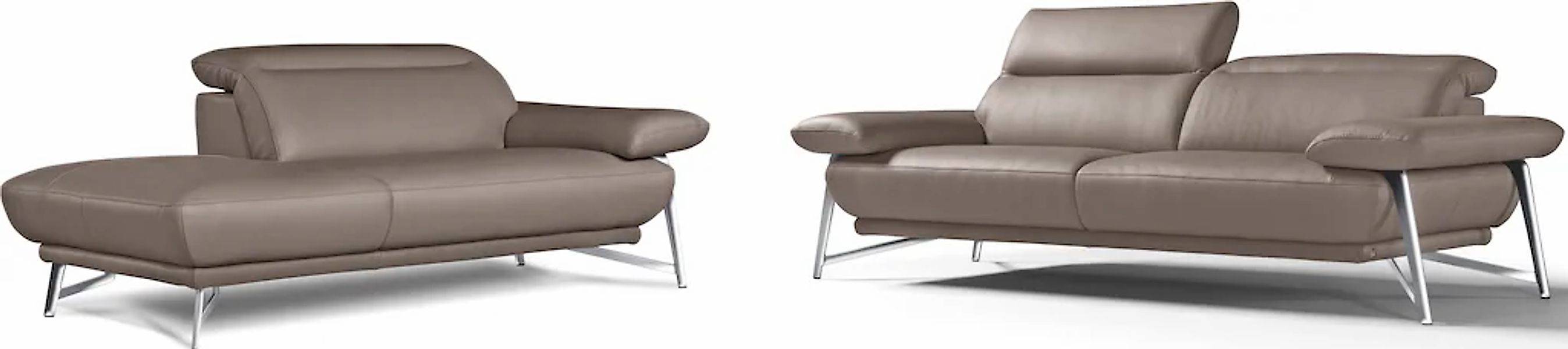 Egoitaliano Sofa "Anais, erstklassiger Sitzkomfort, Fußfarbe chrom" Set, Ko günstig online kaufen