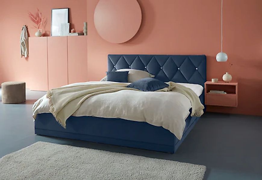 Westfalia Schlafkomfort Polsterbett "Adamas" auch mit Bettkasten, Knopfheft günstig online kaufen