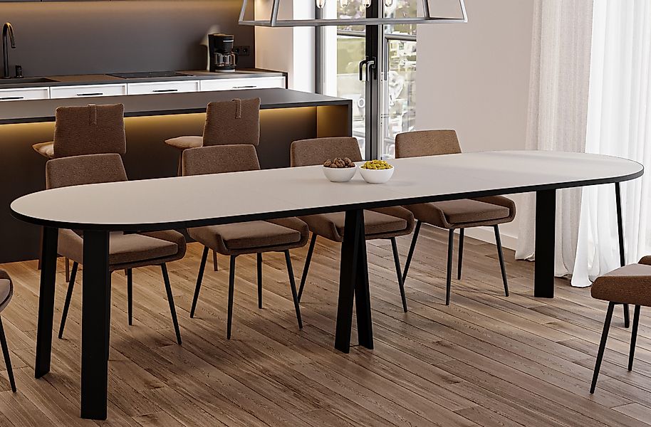 Endo-Moebel Esstisch XXL "Mars" 100-312cm ausziehbar, günstig online kaufen