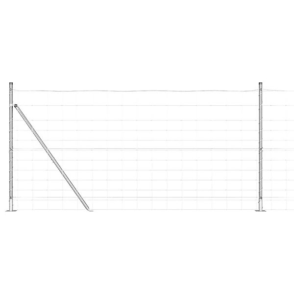 vidaXL Zaunpfosten Galvanisiert 50 x 1,2 m Stahl 3351538 günstig online kaufen