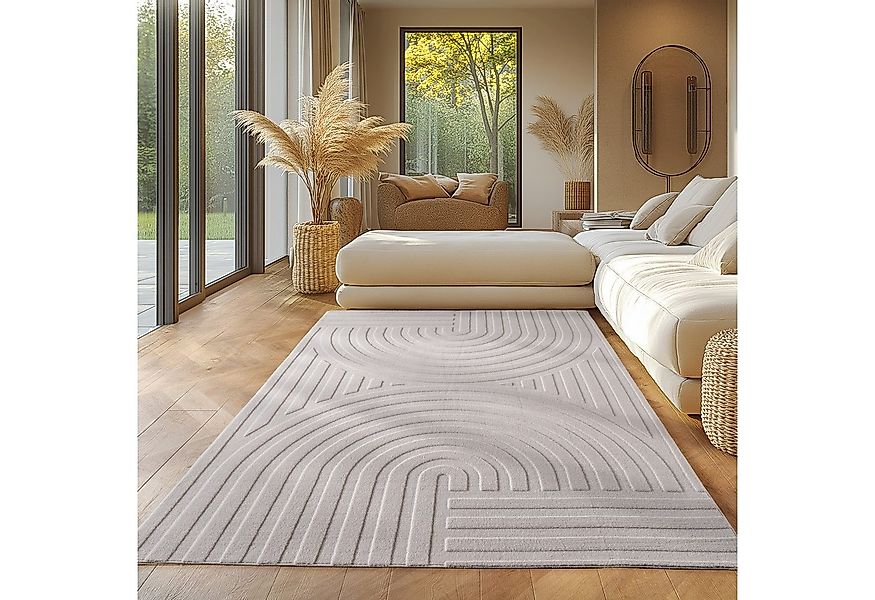 SIMPEX24 Designteppich Unicolor - Einfarbig, Rechteckig, Höhe: 12 mm, Kurzf günstig online kaufen