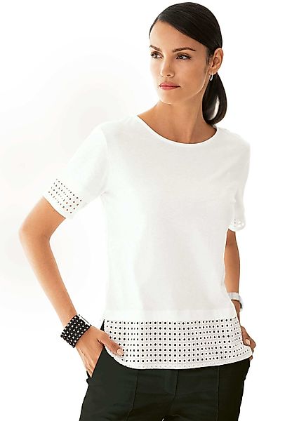 MADELEINE Kurzarmshirt Shirt mit Madeira-Spitze günstig online kaufen