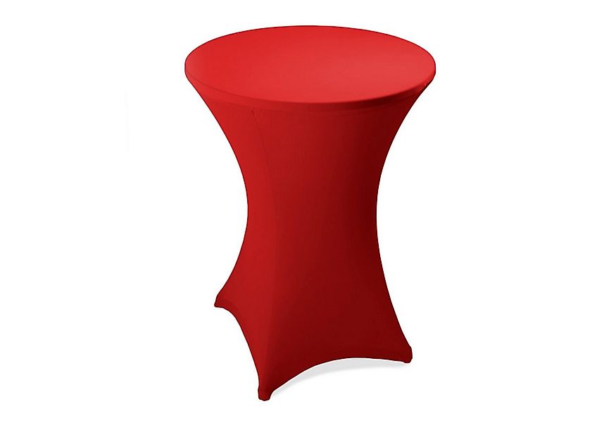 ESTEXO Stehtischhusse Stretch Stehtisch Ø 60 cm Tisch Husse Bistrotisch Rot günstig online kaufen