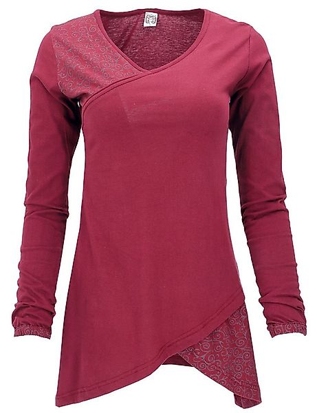 Guru-Shop Midikleid Hippie Minikleid Boho chic, Tunika - bordeaux alternati günstig online kaufen