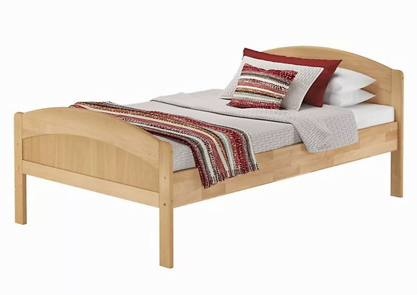 ERST-HOLZ Bett Massivholzbett 120x220 zeitlos überlang Buche natur Zubehör günstig online kaufen