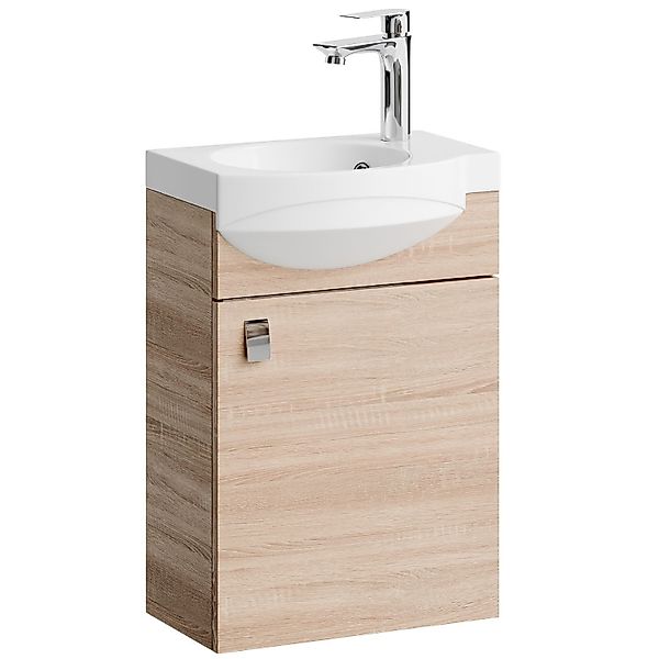 Planetmöbel Waschtisch Waschtischunterschrank 40cm Sonoma Eiche günstig online kaufen