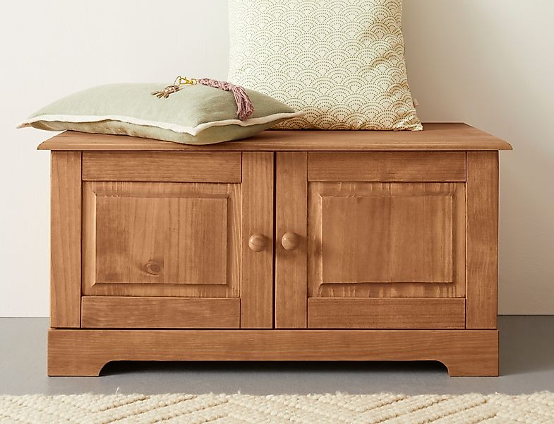 Home affaire Sitzbank "Lisa" mit Stauraum und 2 Drehtüren, Breite 90 cm günstig online kaufen