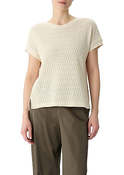 Comma T-Shirt in Strick-Optik günstig online kaufen