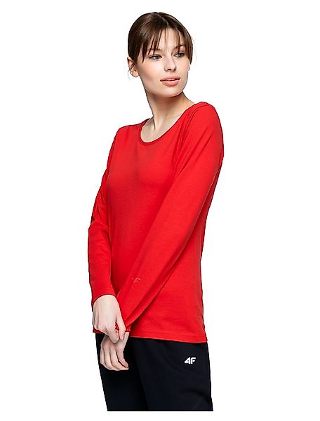 4f Langarm-t-shirt XS Red günstig online kaufen