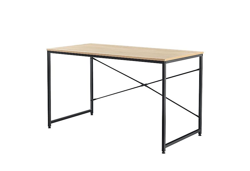 en.casa Schreibtisch, »Røros« Computertisch 120x60cm Eiche-Optik günstig online kaufen