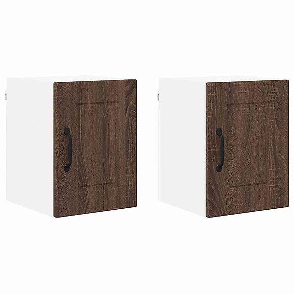 vidaXL Küchenwandschrank 2 Stk Braun Eichen-Optik 30 x 31 x 40 cm 885220 günstig online kaufen
