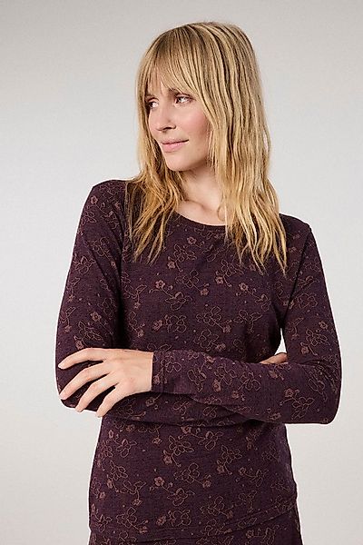 Himalaya Clothing Langarmshirt Damen Oberteil mit edlem Jacquardmuster - Lo günstig online kaufen