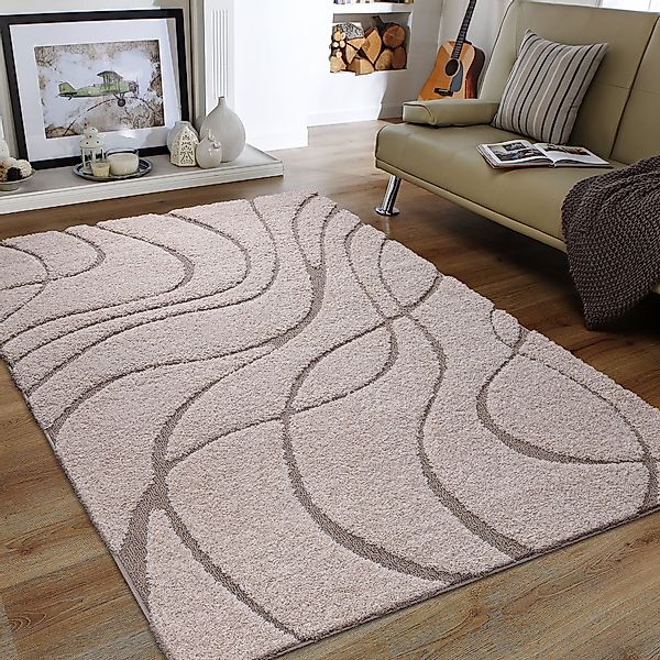 Sanat Hochflor-Teppich Luxus 3503, rechteckig, Höhe: günstig online kaufen