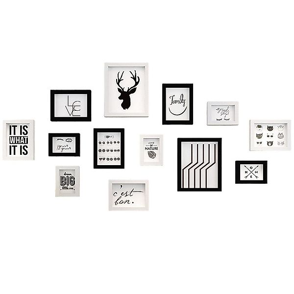 little dove Einzelrahmen 13er Bilderrahmen-Set Wohnzimmerwand günstig online kaufen