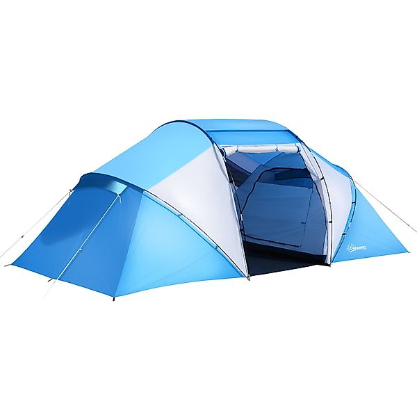 Outsunny Zelt Taft Fiberglas Blau L430 x B240 x H170cm günstig online kaufen