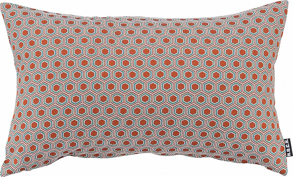 H.O.C.K. Dekokissen "Kappi" mit Sechseck-Motiv, Kissenhülle mit Füllung, 1 günstig online kaufen