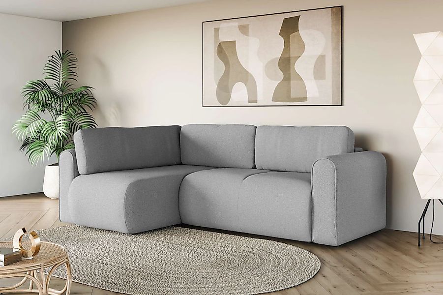 OTTO home Ecksofa "Zacharia wahlweise Schlafsofa mit Bettkasten, B/T/H 250/ günstig online kaufen