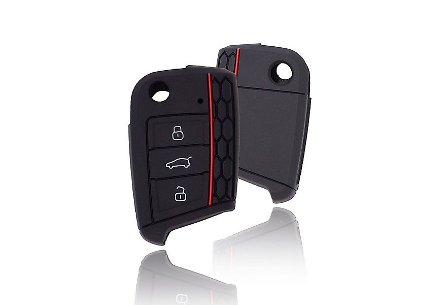 TSB Werk Schlüsselanhänger Schlüsselhülle Schwarz Rot VW Golf 7 GTI Passat günstig online kaufen