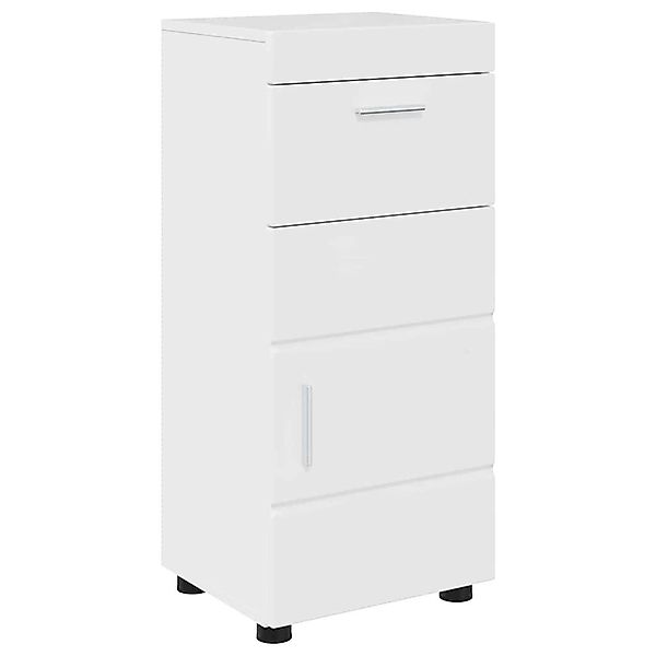 vidaXL Badezimmerspiegelschrank Badezimmer Schrank TULUM Hochglanz-Weiß günstig online kaufen